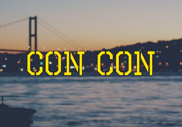 San Francisco skyline with Con Con logo